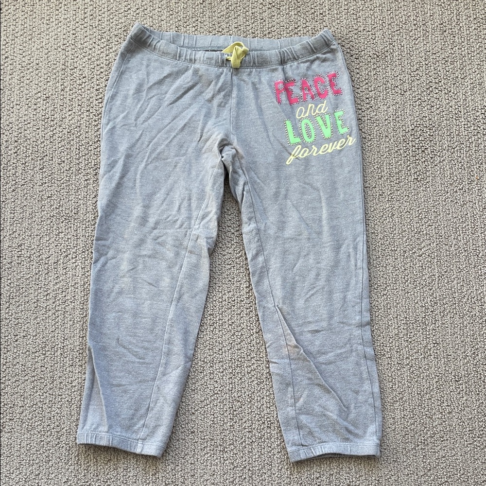 Y2K SO capri sweatpants joggers size 16